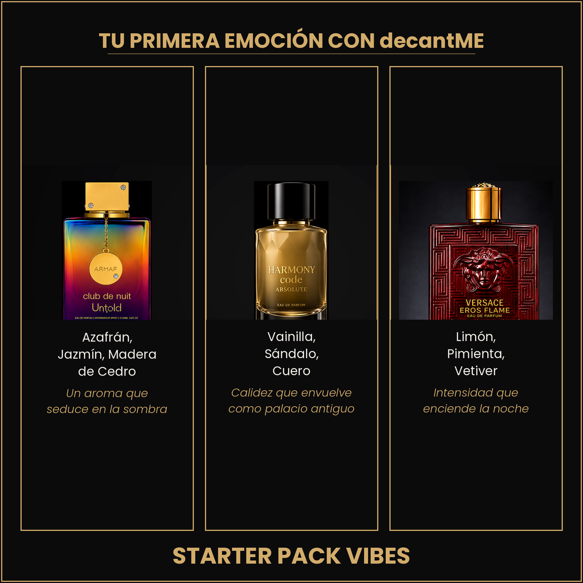 Pack Primer Paso — 3 decants de 3 ml