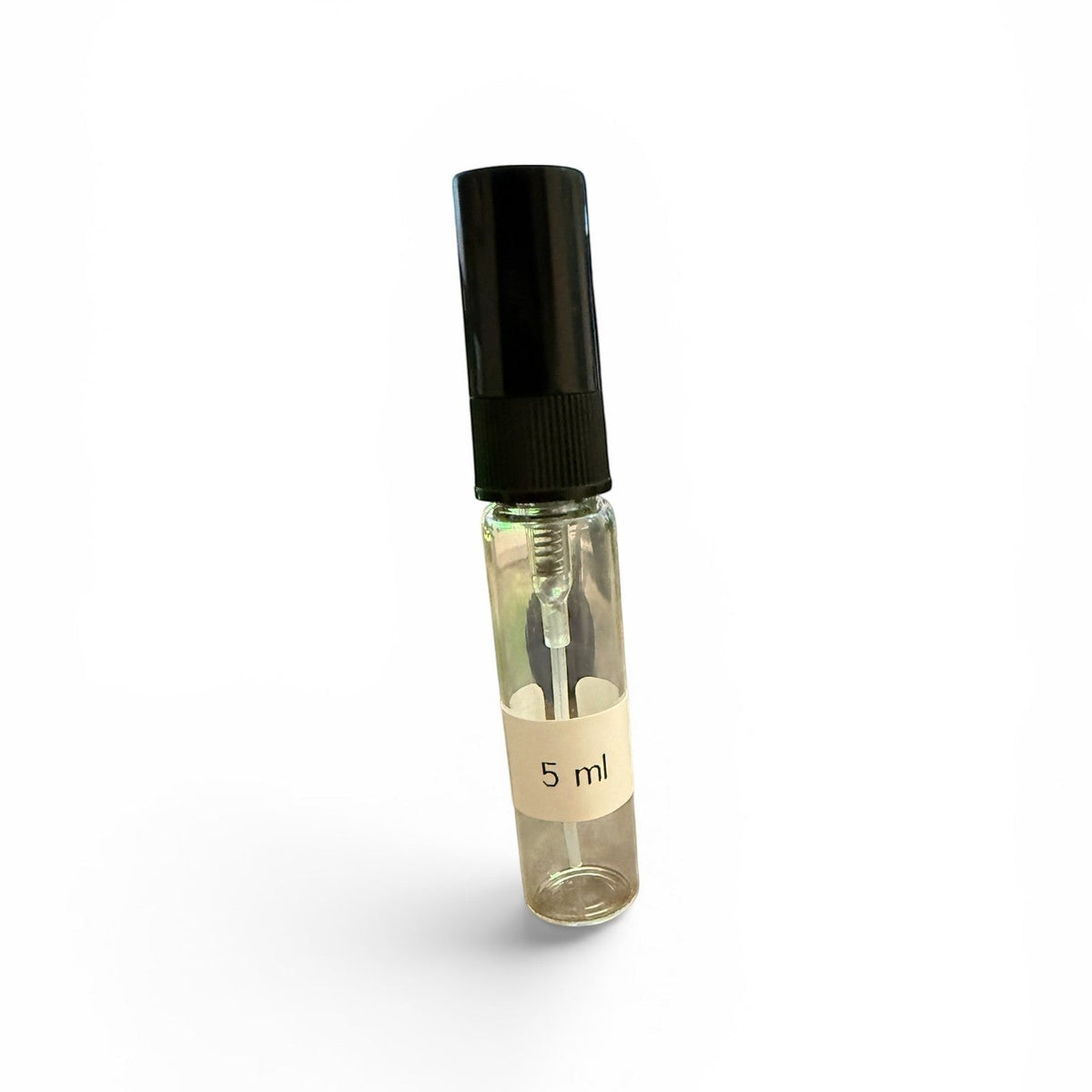 decantME 5ml sample vial of Azzaro Wanted Elixir fragrance with a black cap on a white background