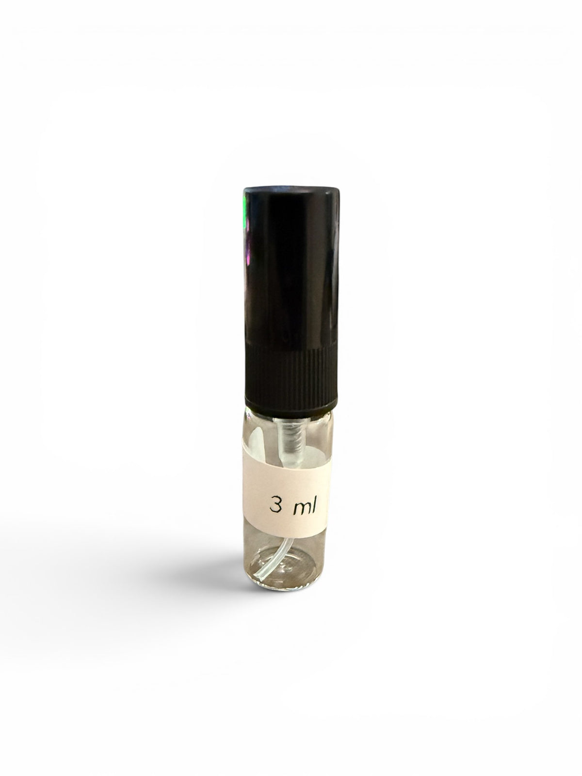 decantME 3ml sample vial of Emporio Armani Stronger With You Intensely fragrance with a black spray cap